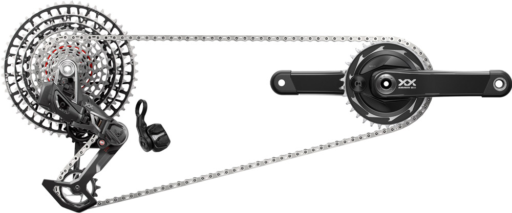 SRAM XX SL Eagle Transmission Powermeter AXS 12-fach Gruppe